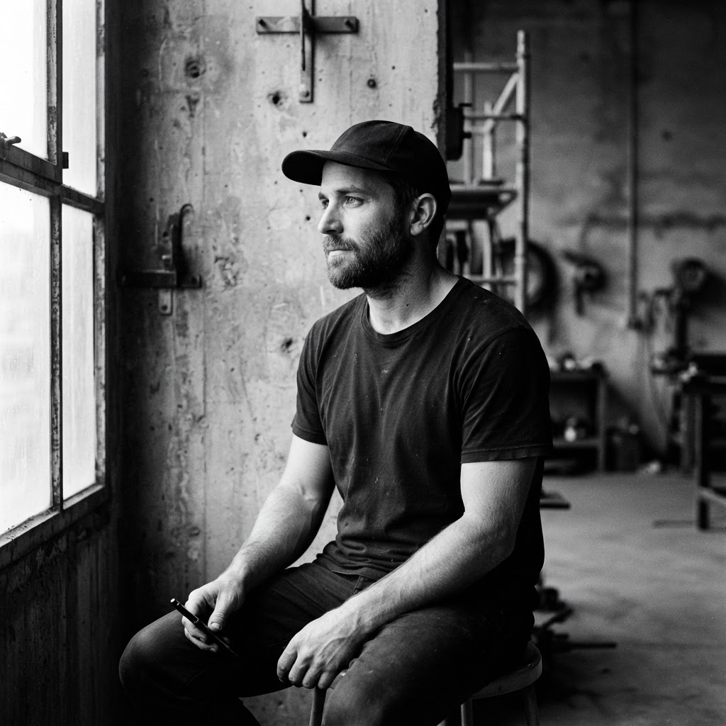 Founder Erman Adanir wearing the original KŪRK cap