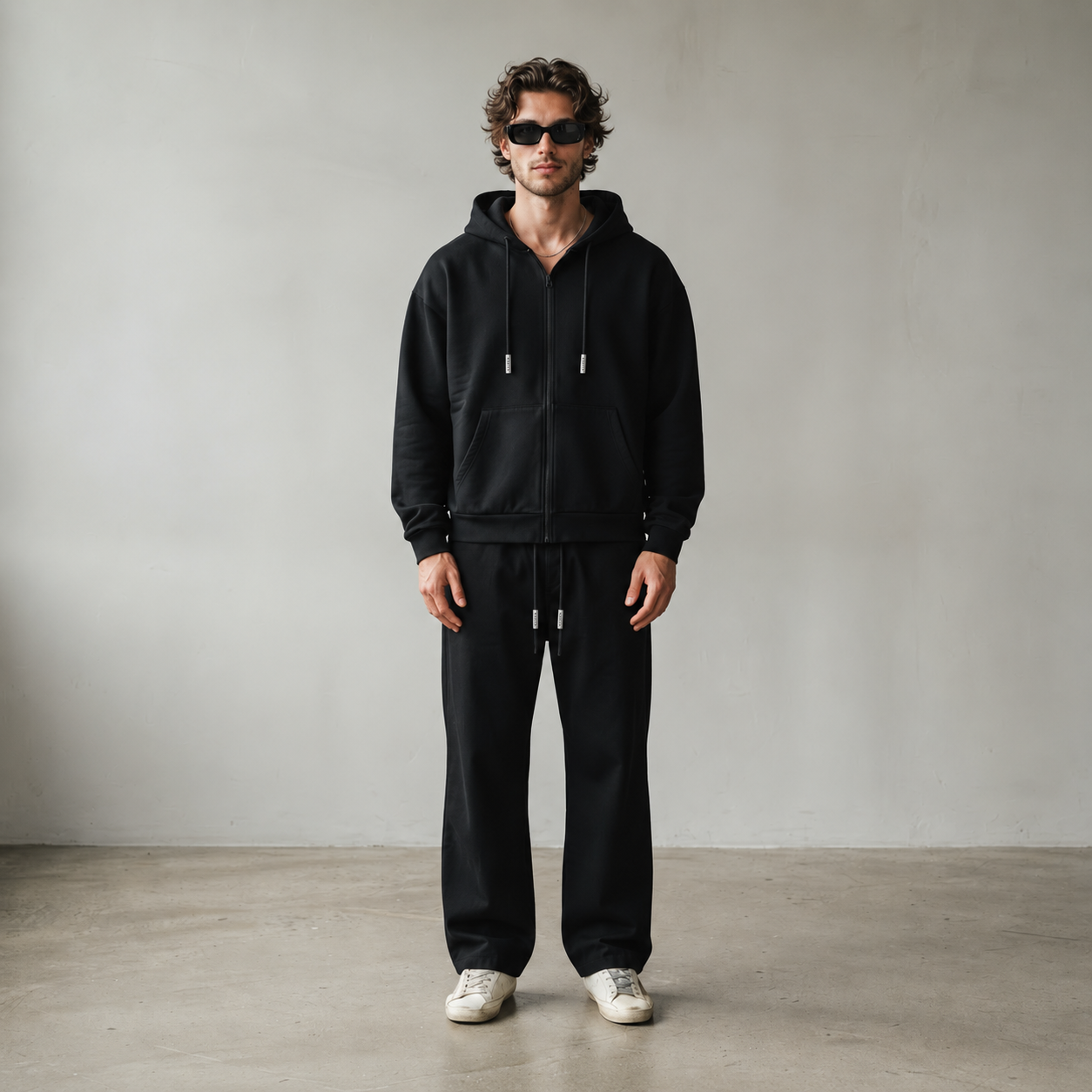 ZIPPED HOODIE